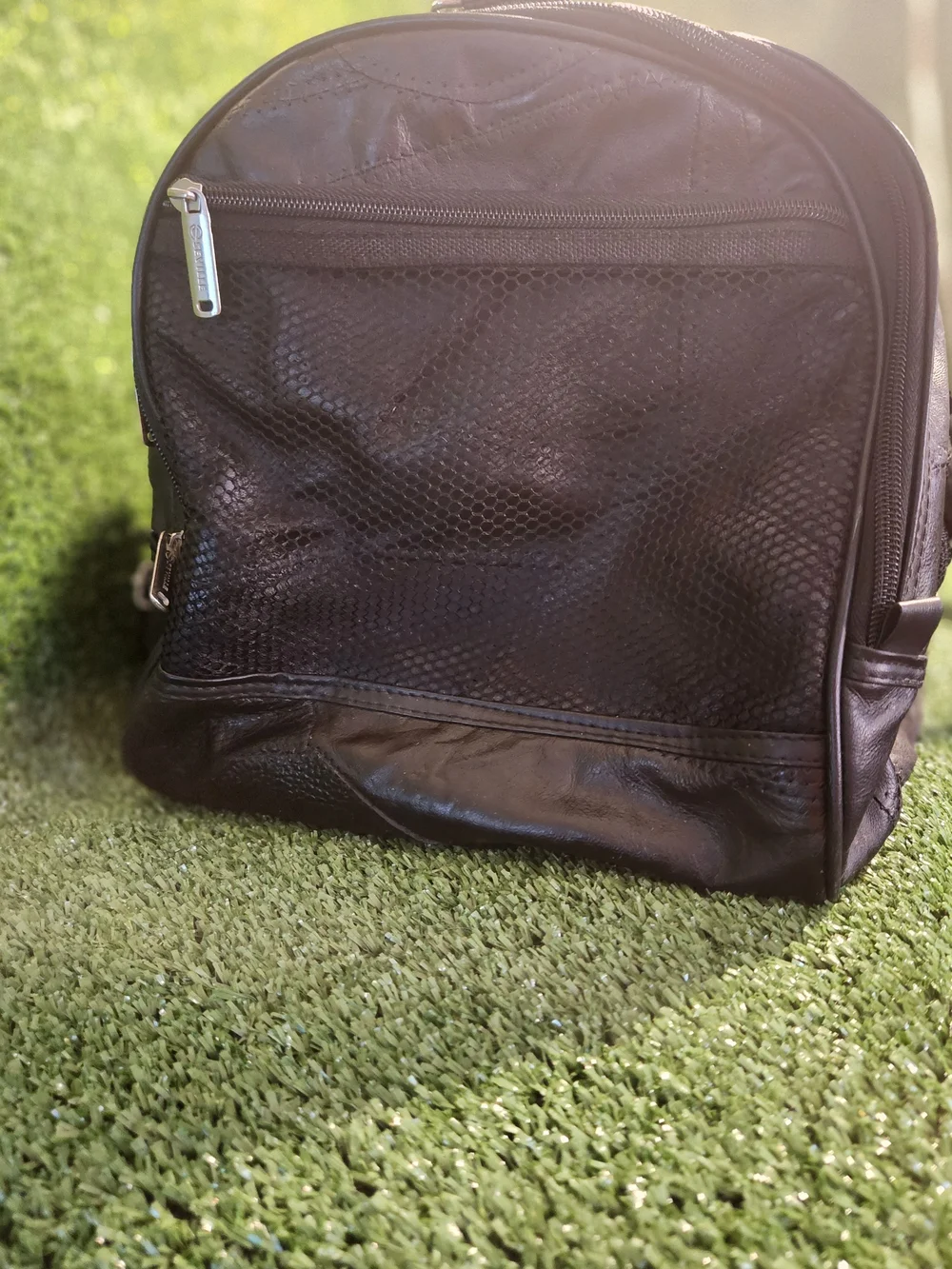Bon Jovi Black Leather Travel Duffel Bag